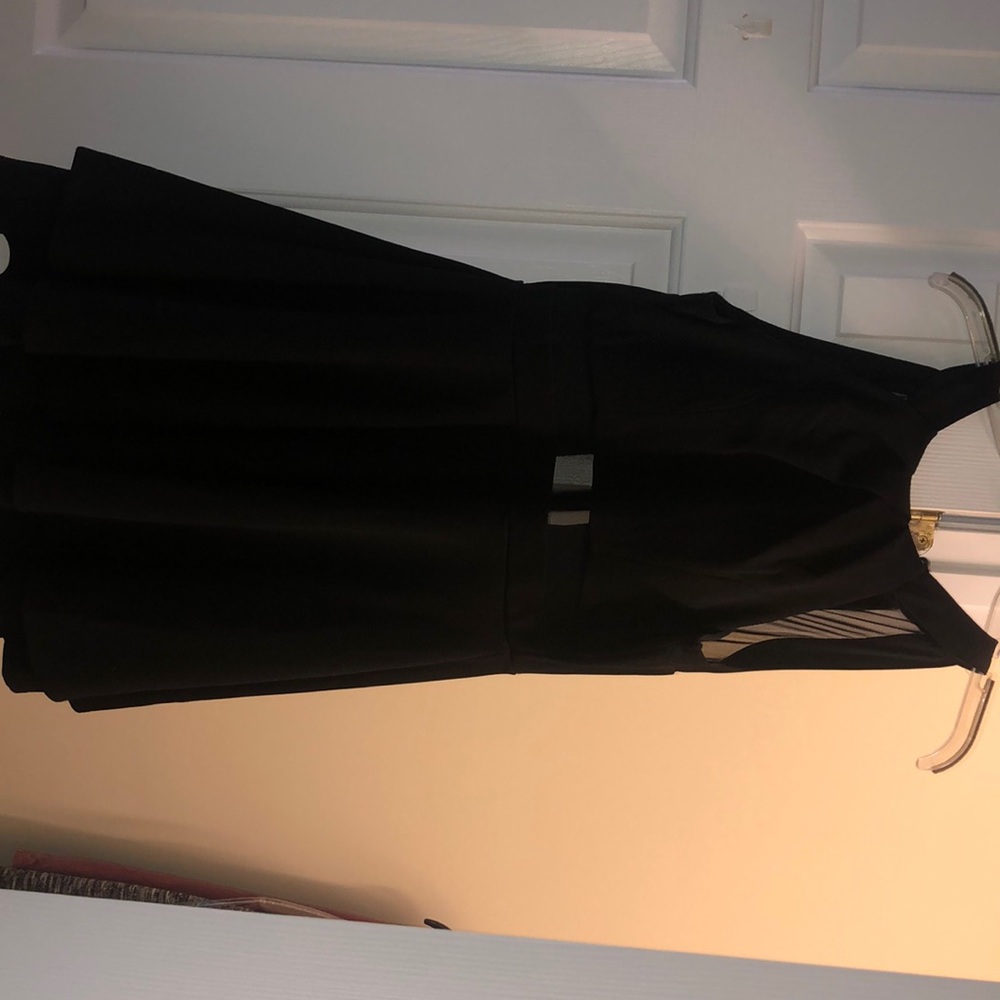 Black mini dress